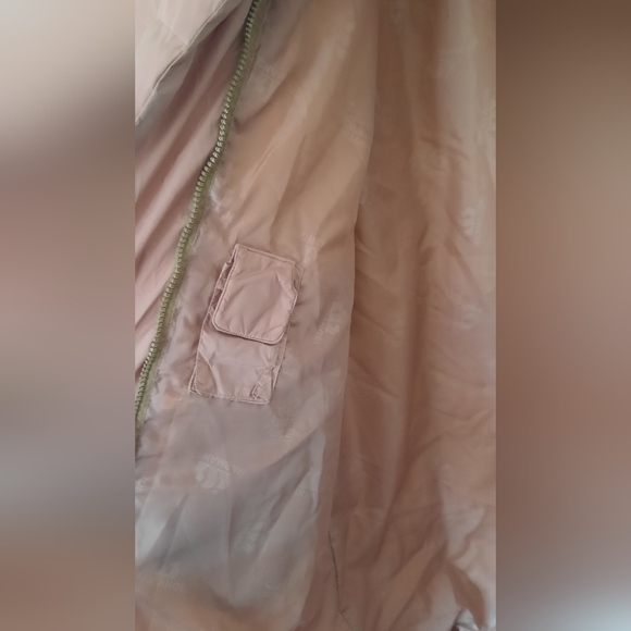 Warmangel Goose Down Puffer Jacket Coat, Duster, Dusty Mauve Color, Size Medium - Picture 7 of 16